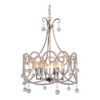Iron Nickel Plated/ Clear Glass Chandelier
