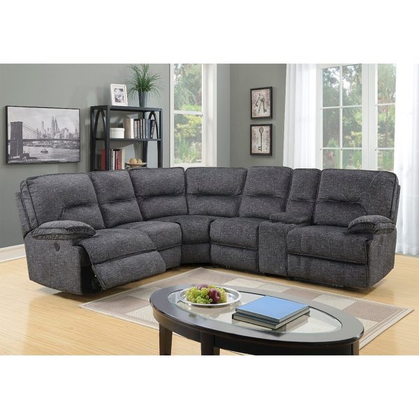 Allister Fabric Corner Sectional Recliner Lounge Suite