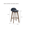 MORA Bar Chair - Navy Blue - Image 5