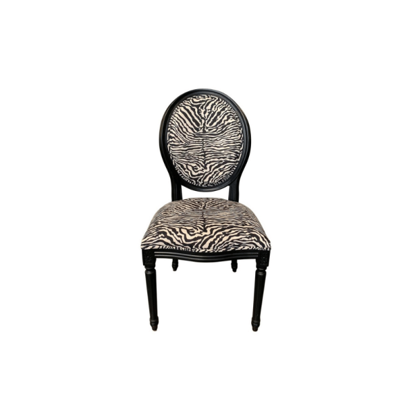 Zebra Design Balloon Back Chair - Image 2