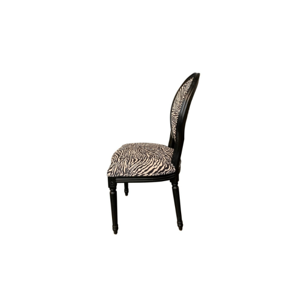 Zebra Design Balloon Back Chair - Image 4