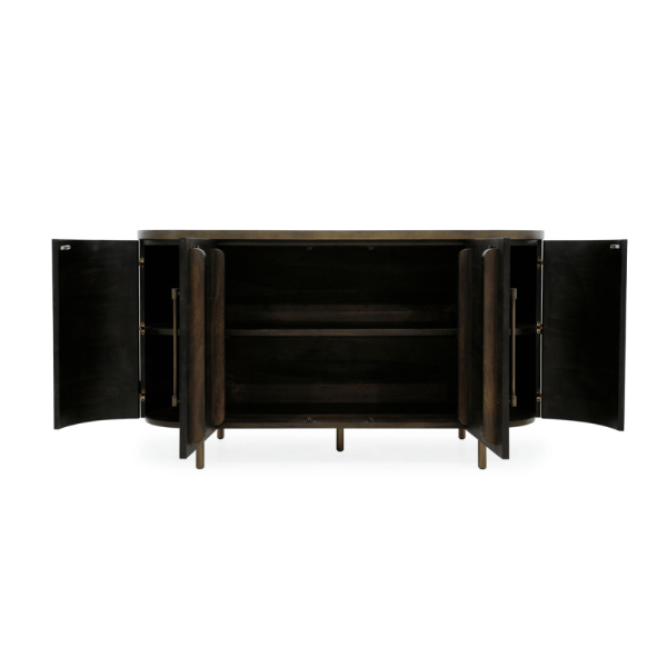 Malibu Curved Sideboard 4 Doors - Image 5