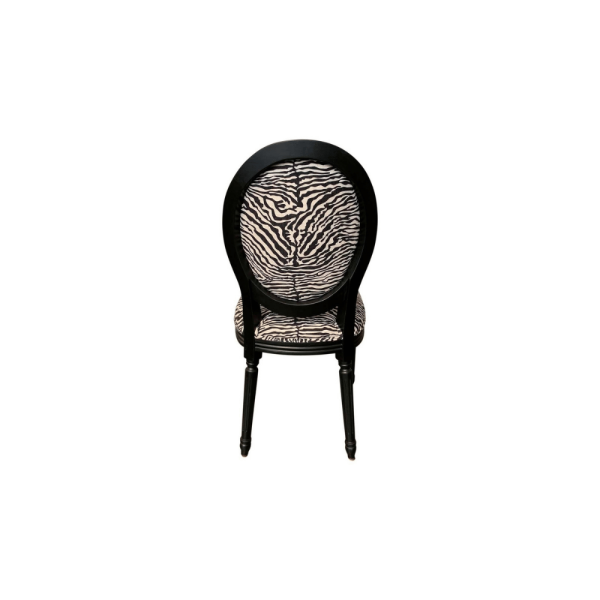 Zebra Design Balloon Back Chair - Image 5
