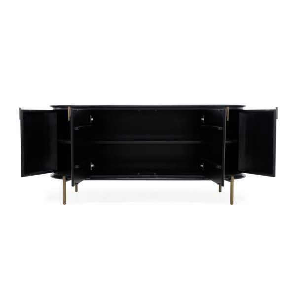 Regency Buffet Curved Black - Image 2